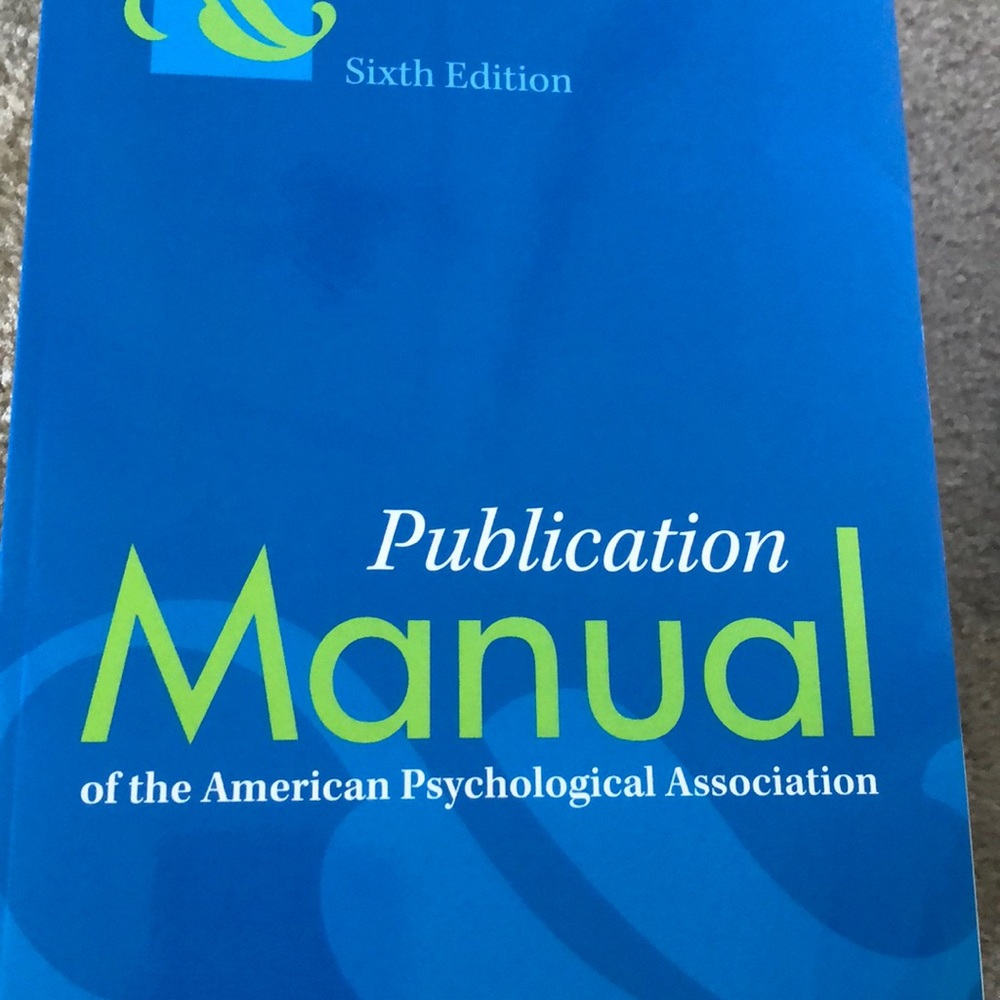 APA handbook